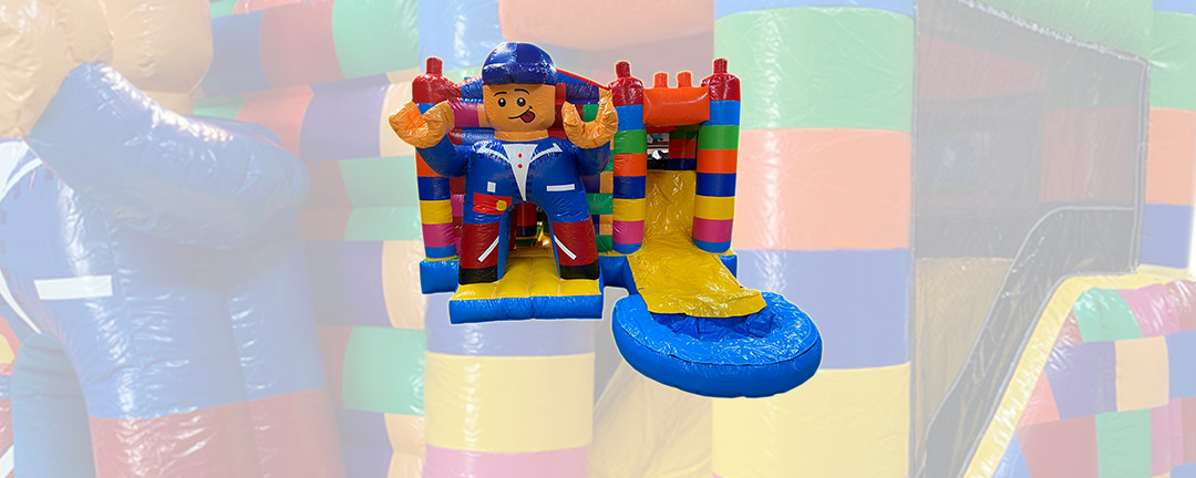 Legoman met zwembad
