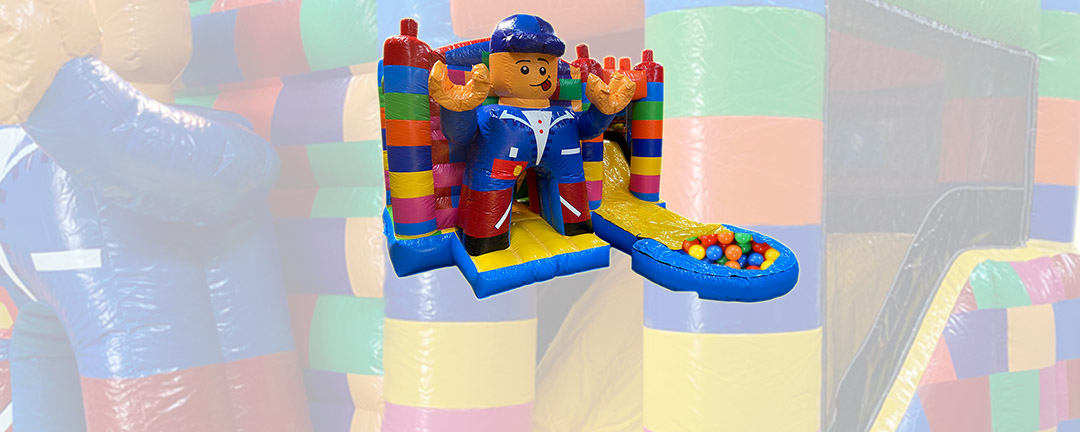 Legoman met ballenbad